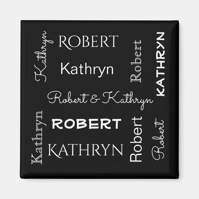 Couples Names Magnet (Front)