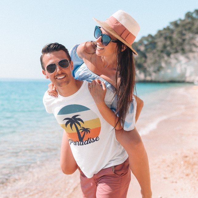 Couples Paradise T-Shirt (Couples enjoying their honeymoon)