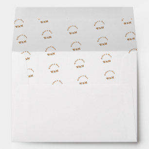 couples pattern of names - mr. mrs. monogram envelopes