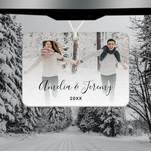 Couple's Personalised Photo  Car Air Freshener