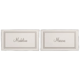 Couples personalised pillowcases