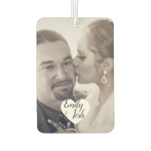 Couples Photo Heart  Air Freshener