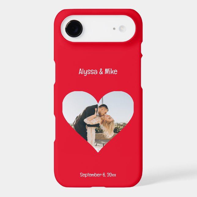 Couples Photo in Heart Personalized Newlywed (Back)