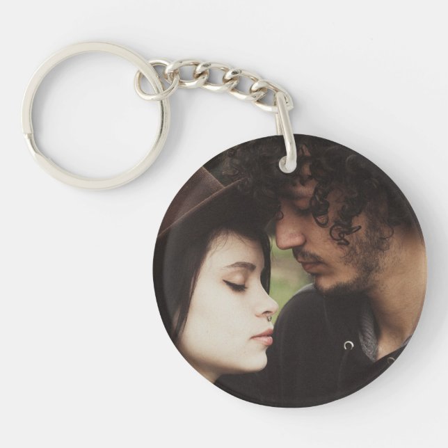 Couple's photo key ring (Front)