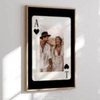 Couples Poker Playing Card with Photo