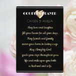 Couple's Prayer wedding gift  Plaque<br><div class="desc">Personalise for a treasured lifetime gift.</div>