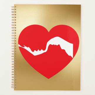 Couples Red Heart 2026 Planner