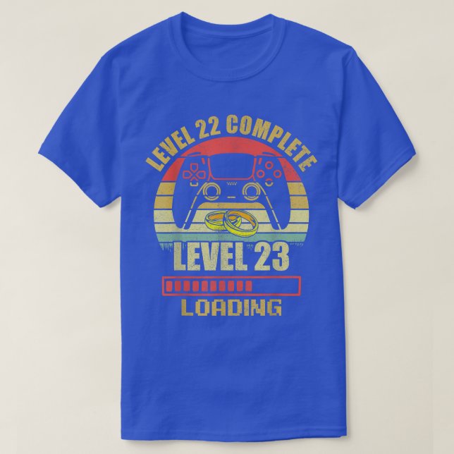 Couples s For Him Level 22 Complete Wedding Annive T-Shirt (Design Front)