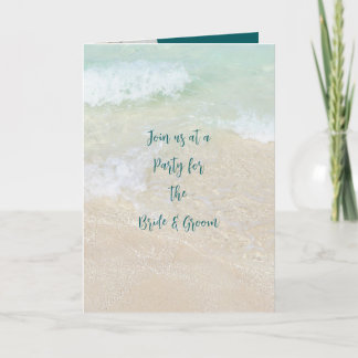 Couples Shower Beach Sand Dollars Invitation