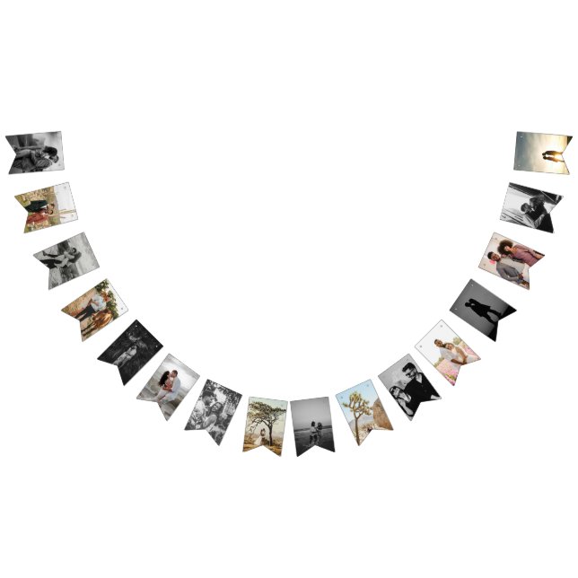 Couples Shower Decor Personalised Photo Banner (All)