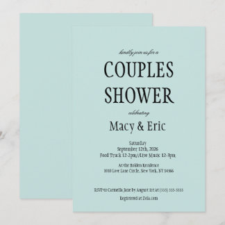 Couples Shower Invite