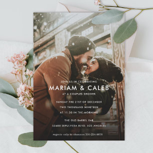 Couples Shower   Love Engagement Photo Invitation