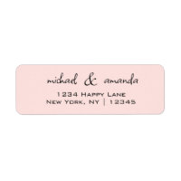 Couples Simple Minimal Informal Casual Light Pink