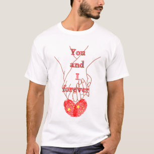 Couples' T-shirt "You and I Forever"