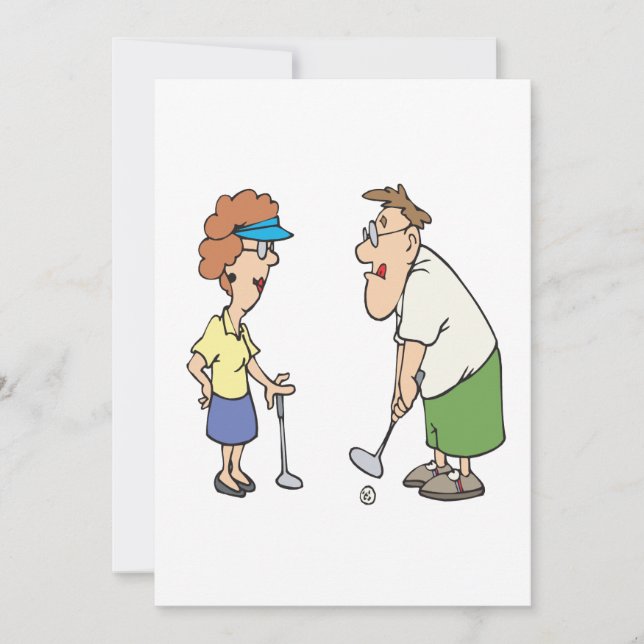 Couples That Golf Together Stay Together Invitation (Front)