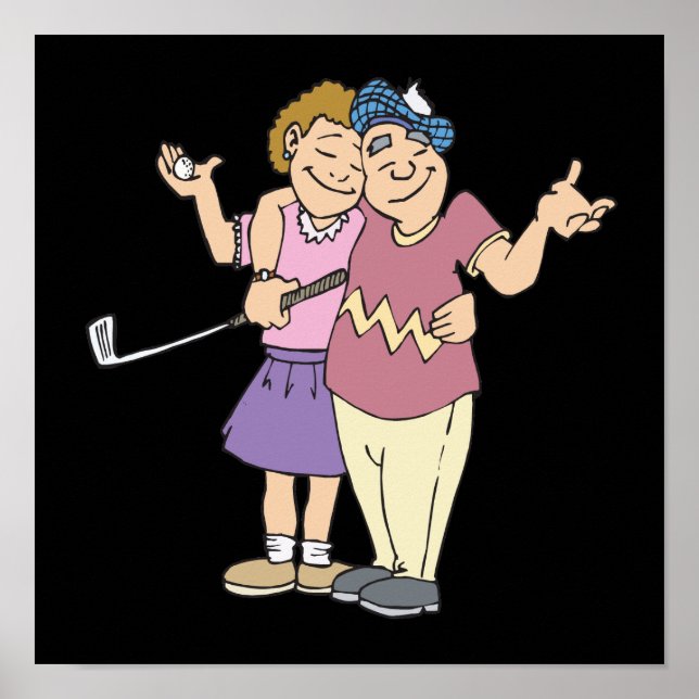 Couples That Golf Together Stay Together Poster (Front)