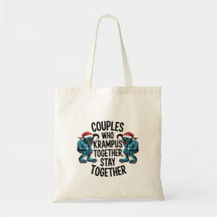Couples That Krampus Together Stay Together XMAS Tote Bag