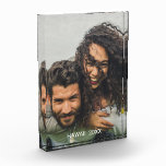 Couples Vacation Photo Block<br><div class="desc">Couples vacation photo block. Create your own personalised souvenir photo block by replacing this photo with your own and the location and year of your adventure. Capture the memorable vacation,  honeymoon,  anniversary.</div>