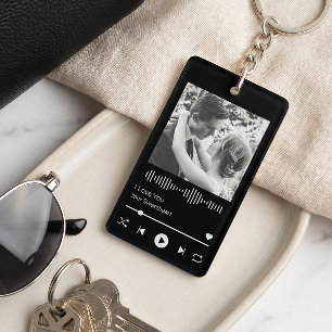 Couples Wedding Anniversary Music Player Key Ring