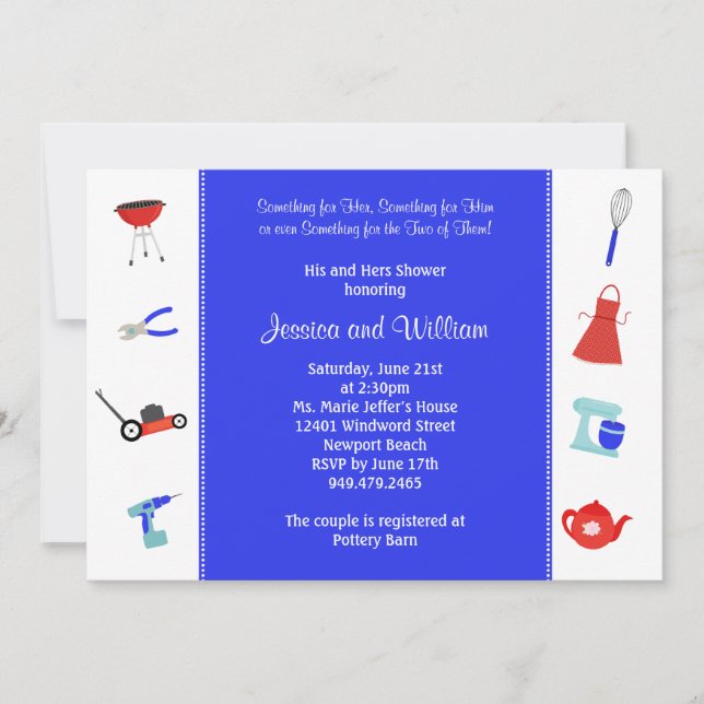 Couples Wedding Shower Invitation (Front)