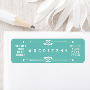 Coupon Code Return Address Label