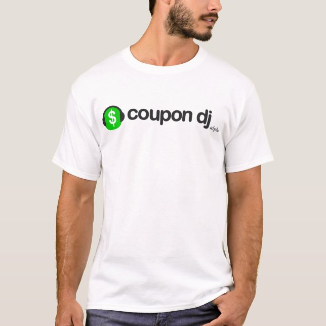 coupon dj basic t-shirt (Front)