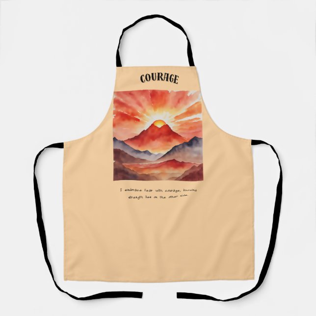 Courage Affirmation special gift Apron (Front)