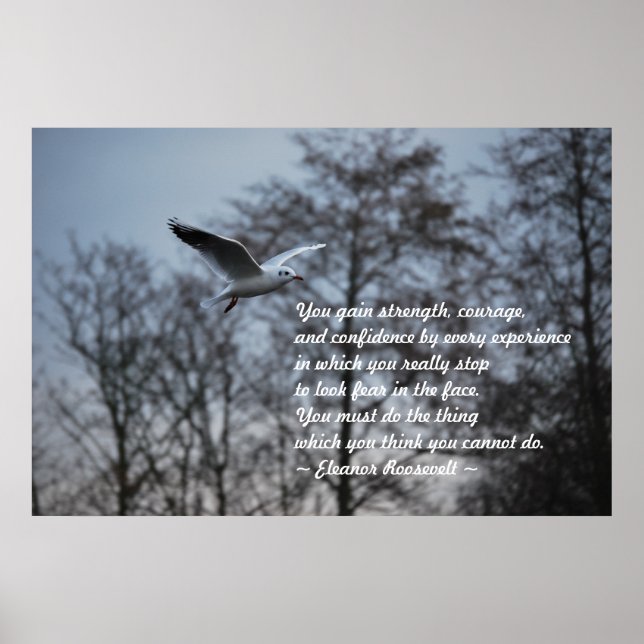 Courage and Confidence Poster (Front)