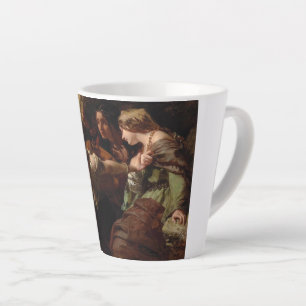 Courage, Anxiety and Despair, Watching the Battle Latte Mug