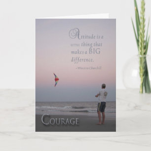 Courage - cancer encouragement card