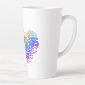 Courage Conquers Challenges. Latte Mug