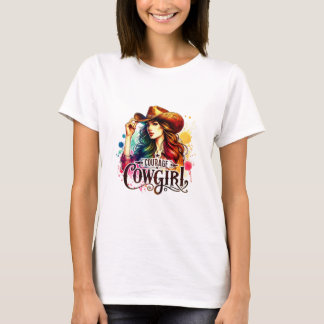 ✨"Courage Cowgirl" Confident Cowgirl Shirt