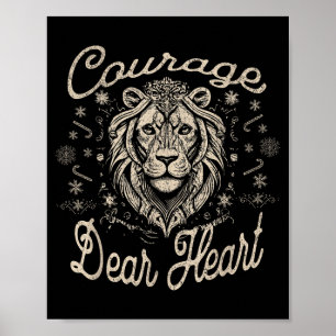 Courage Dear Heart Religious Christian Faith Inspi Poster