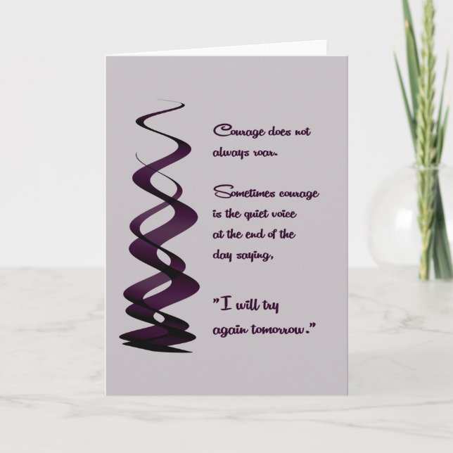 Courage Does Not Always Roar Card (Front)