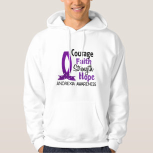 Courage Faith Strength Hope Anorexia Hoodie