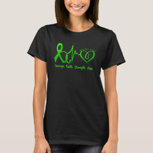 Courage Faith Strength Hope Kidney Disease Awarene T-Shirt