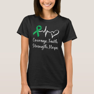 Courage Faith Strength Hope Kidney Disease Awarene T-Shirt