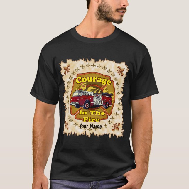 Courage Firetruck  t-shirt (Front)