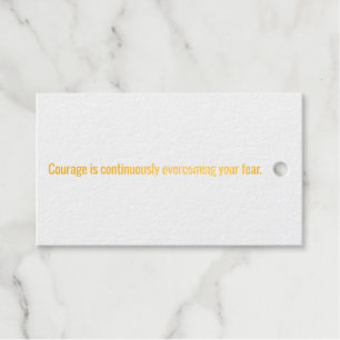 Courage Foil Gift Tag