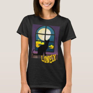 Courage  Fulllmoon Dust and a Sad Lonely Cat T-Shirt