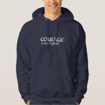 Courage is doing it afraid - Navy Hoodie