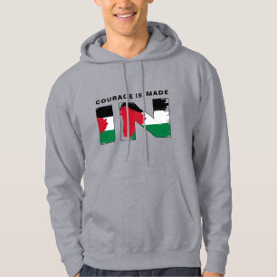 COURAGE IS MADE IN PALESTINE   Free Palestine Hoodie