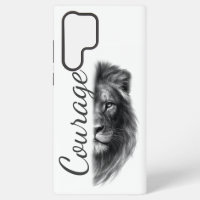 Courage Lion Artistic Minimal-