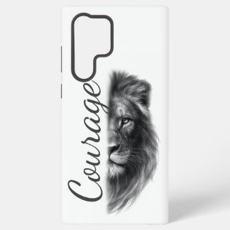 Courage Lion Artistic Minimal- Samsung Galaxy Case