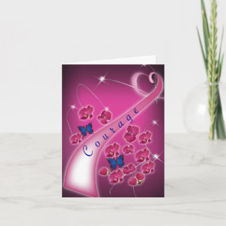Courage note card breast cancer donation