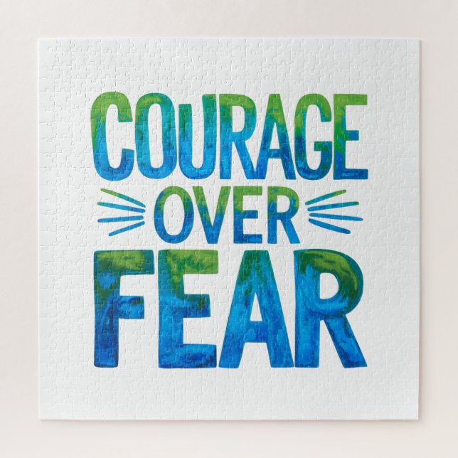 Courage over fear jigsaw puzzle (Vertical)