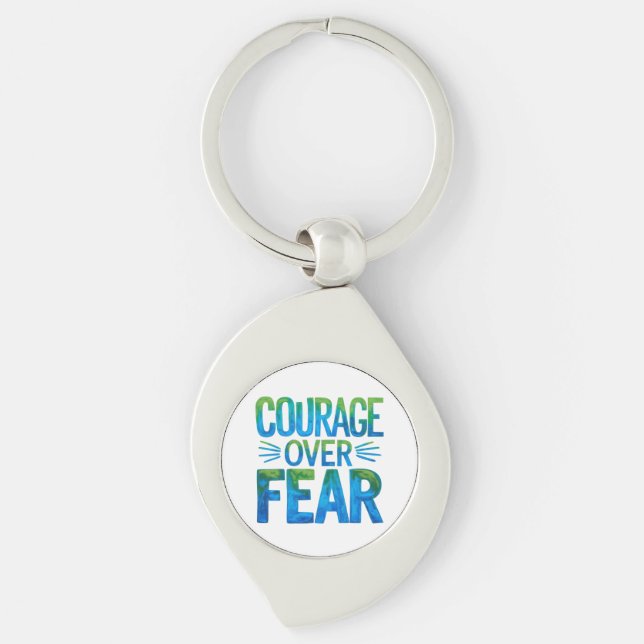 Courage over fear key ring (Front)