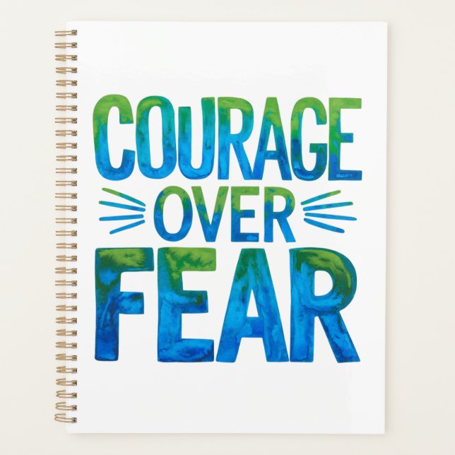 Courage over fear planner (Front)