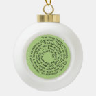 Courage quote christmas tree ornament
