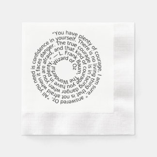 courage quote cocktail napkins
